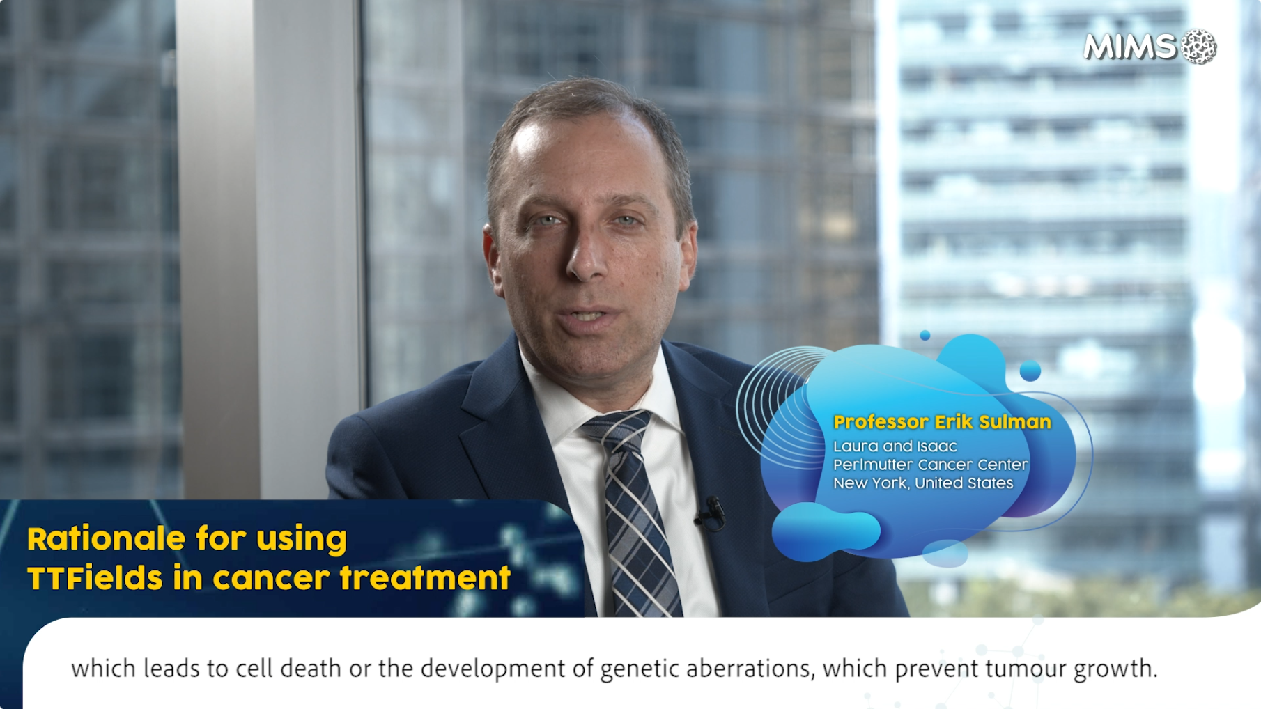 [Interview video] Tumour-treating fields (TTFields): Clinical evidence and future potential – Prof. Erik Sulman, USA (Nov 2019)